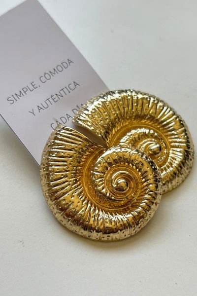 Aros caracol grandes 