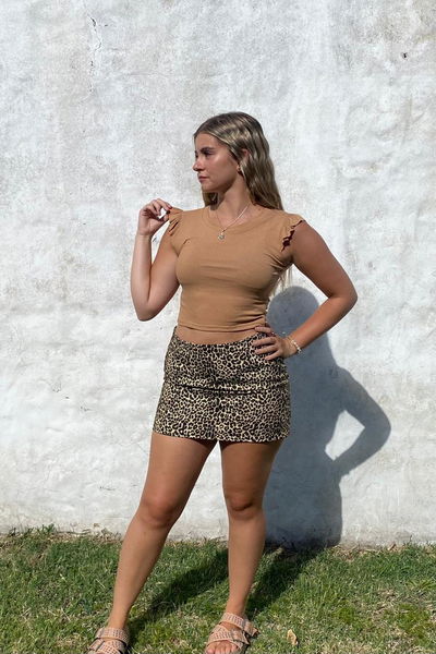 Top de morley con volados en las mangas 