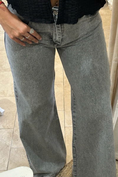 Wide leg gris nevado 