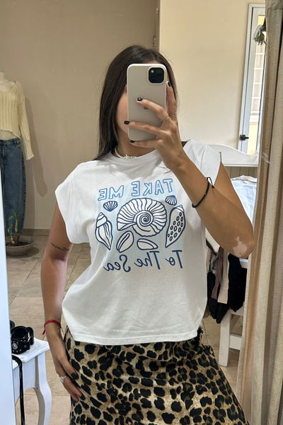 Remera estampados marinos 