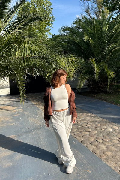 Pantalon de crepe italiano 