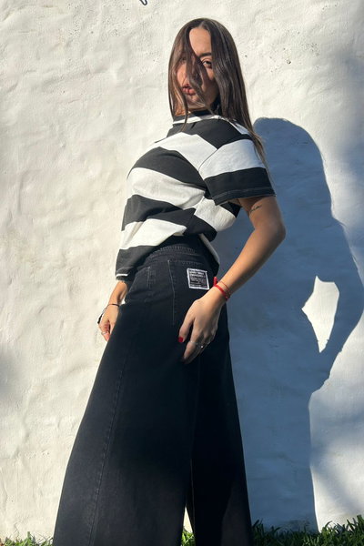 Wide leg negro clasico