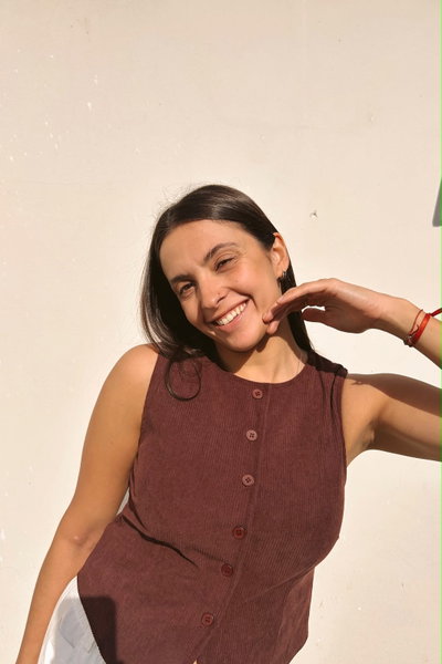Chaleco de corderoy
