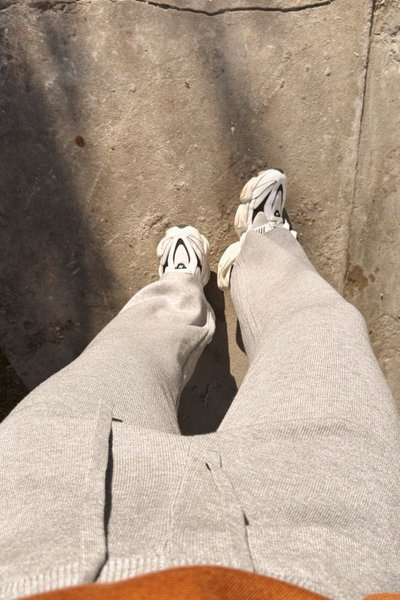 Pantalon tejido grueso 