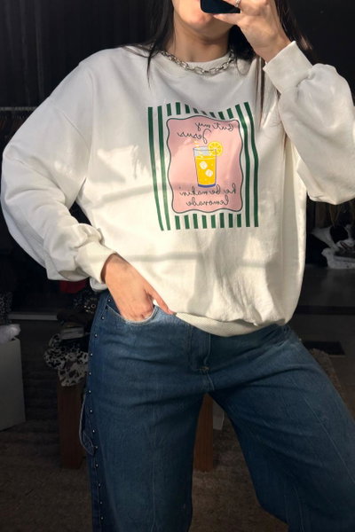 Buzo rustico estampado