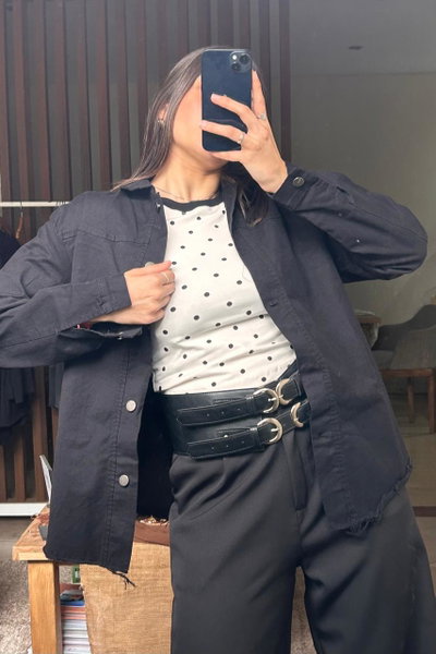 Camisaco de gabardina 