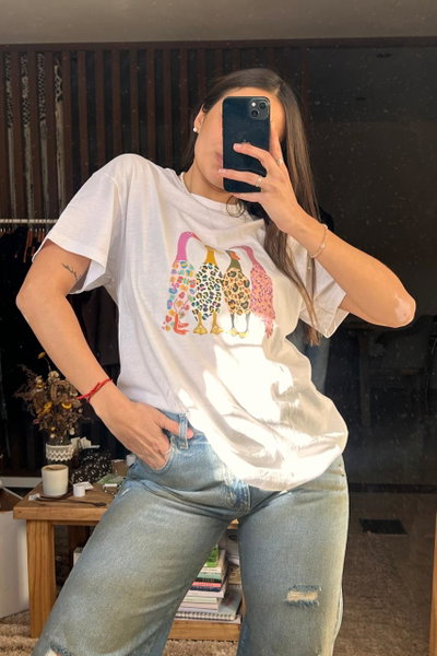 Remera oversize estampada 