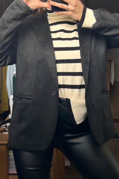 Blazer forrado gamuzado
