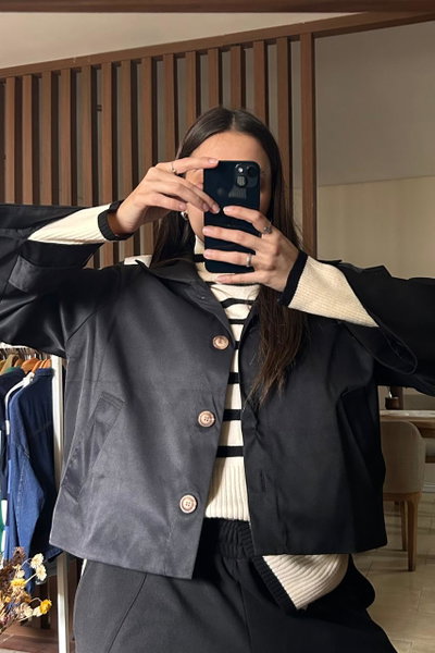 Trench corto manga oxford