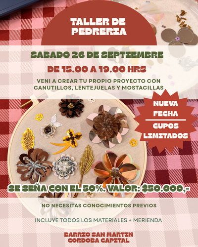 BORDADO CON PEDRERIA - seña