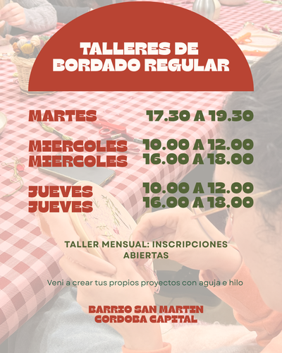 TALLER REGULAR/MENSUAL