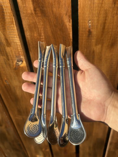 Bombillon Recto - Acero inoxidable