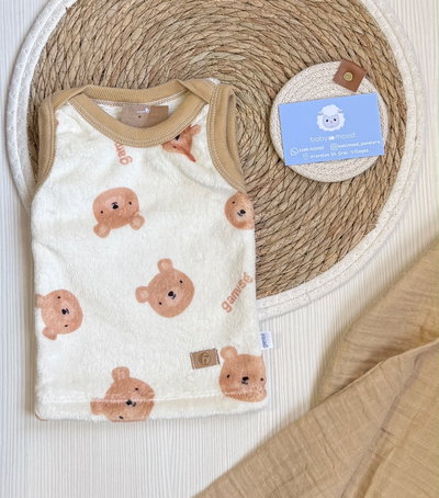 Chaleco ositos | Beige