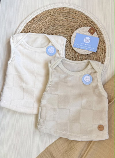 Chaleco abriga corazones | Beige