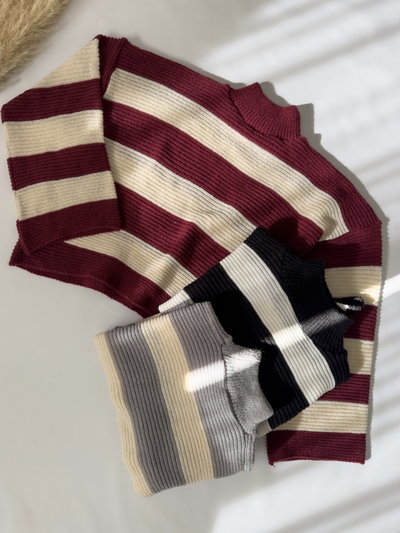 SUETER OXFORD RAYADO 