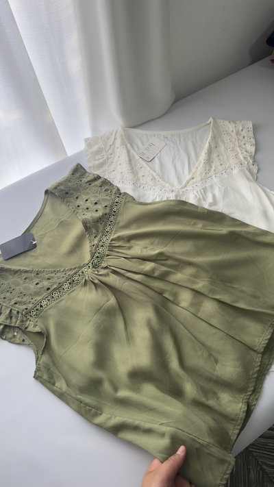 BLUSA BLANCA CON BRODERI 