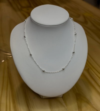 CADENA ACERO BLANCO BOLITAS 