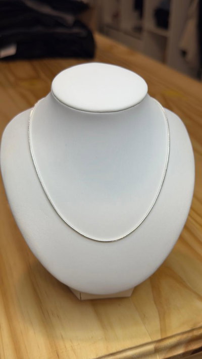 CADENA ACERO BLANCO COLA DE RATON 50 CM