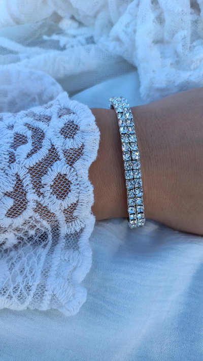 PULSERA DOBRE STRAS FANTASIA ELAST