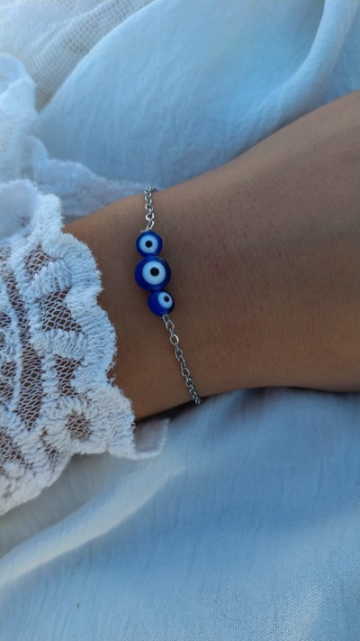 PULSERA OJO TURCO AZUL
