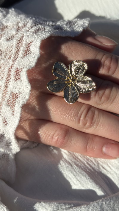 ANILLO FLOR DORADA