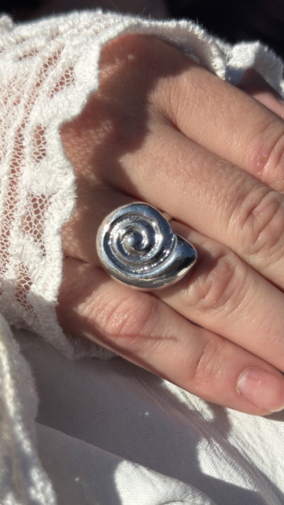 ANILLO CARACOL MARINO
