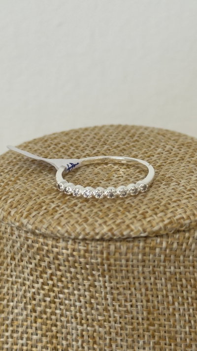 ANILLO MINI CRISTAL PLATEADO