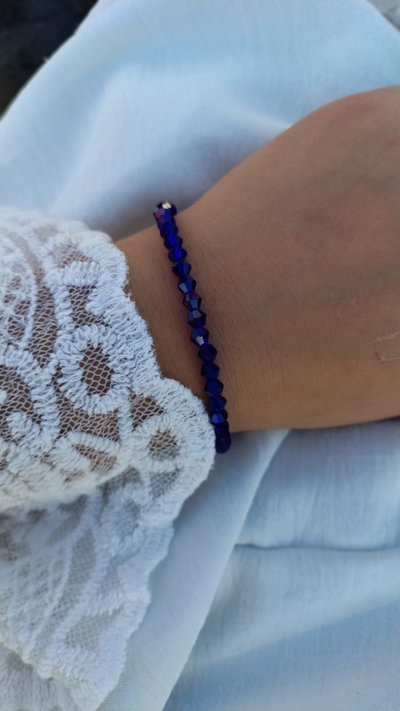 PULSERA CRISTAL AZUL
