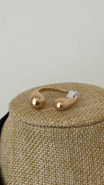 ANILLO GOTA DORADA