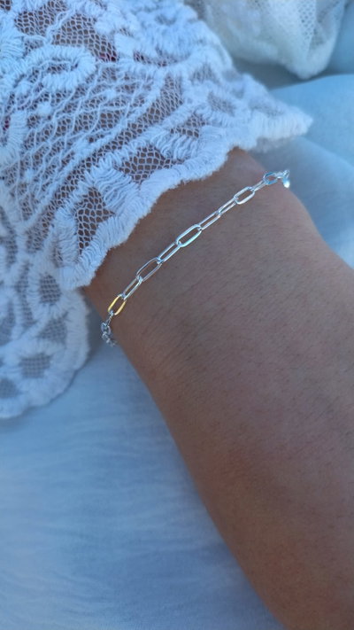 PULSERA CADENA ACERO DORADO 
