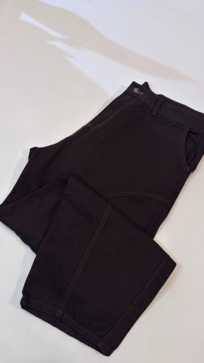 BAGGI DE JEANS CON COSTURAS LATERALES