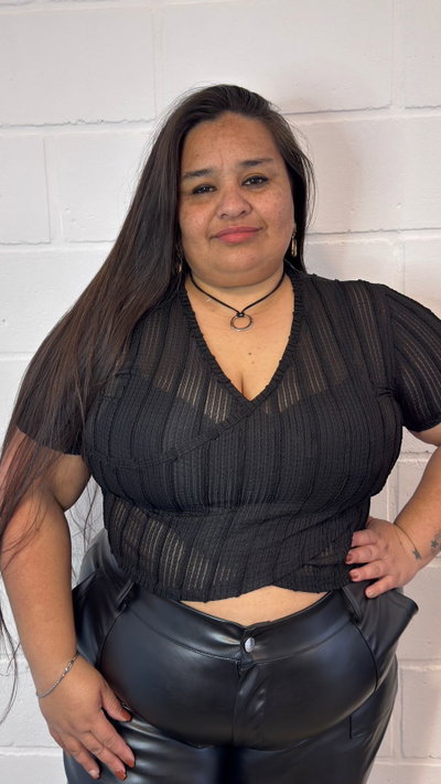 TOP CRUZADO NEGRO 