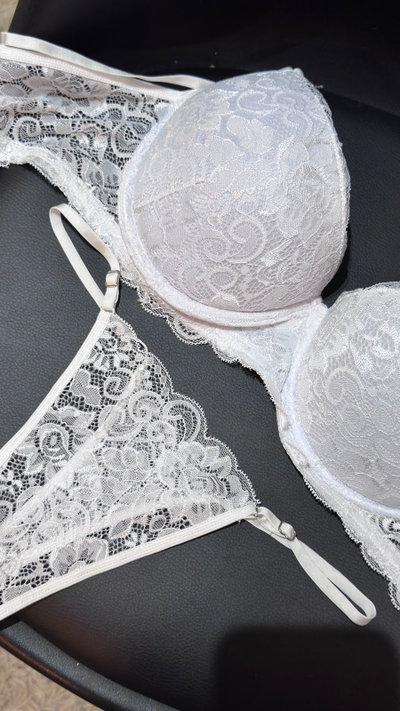 CONJUNTO ENCAJE BLANCO