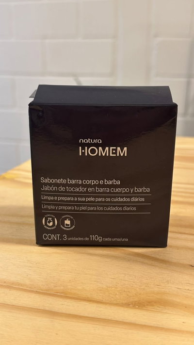 JABONES EN BARRA CREMOSOS DE CUERPO Y BARBA HOMEN