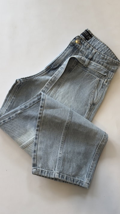 JEANS BAGGI CON LAZZO