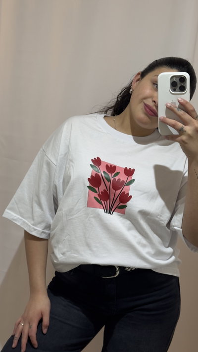 REME OVER CORTA ESTAMPADA EN DTF 
