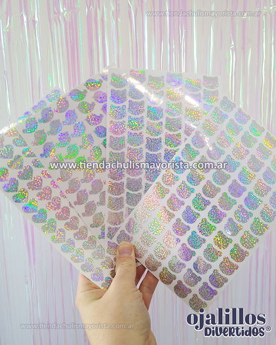 Ojalillos divertidos holográficos sparkle