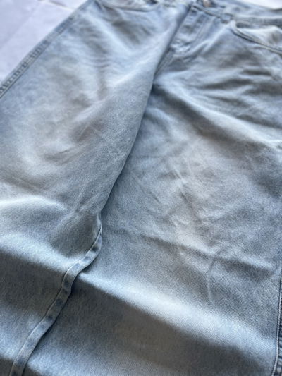 Jean baggy "ICE" - celeste