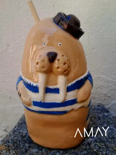 Vaso Tiki Morsa Malvinas