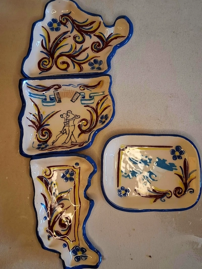 Tabla de ceramica para picada Arg. TANGO