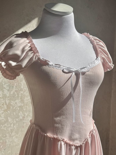 Vestido Pollyanne rosa