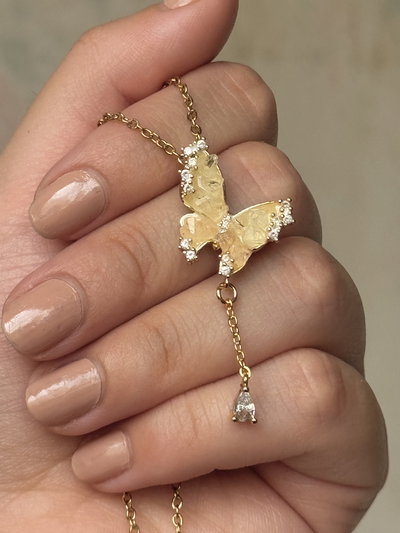 Collar butterfly - Acero