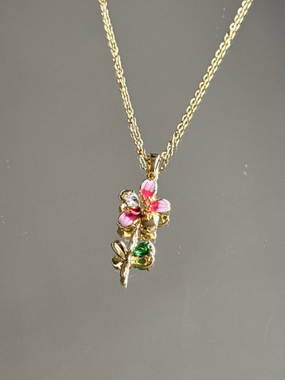 Collar Peony - Acero