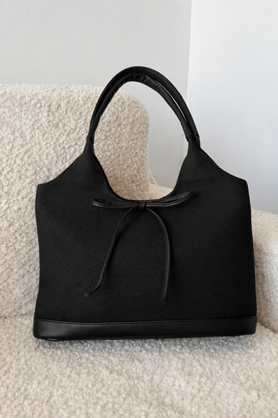 Bow Tote Bag - Negra
