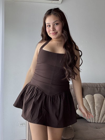 Mini dress Cremè - Marron