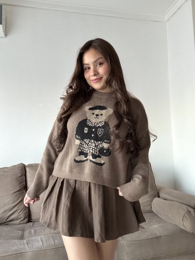 Sweater Teddy - Tostado oscuro
