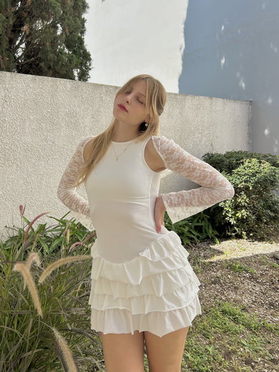 Vestido Delphine - Natural