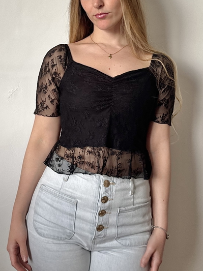 Blusa Angela - Negro