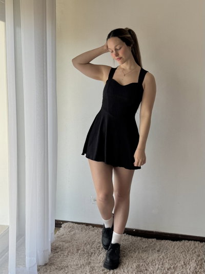 Mini dress Eva - Negro