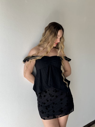 Falda Elise - Negro